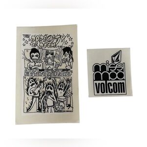 BUNDLE of 2 VOLCOM Skate Surf Snow Stickers
